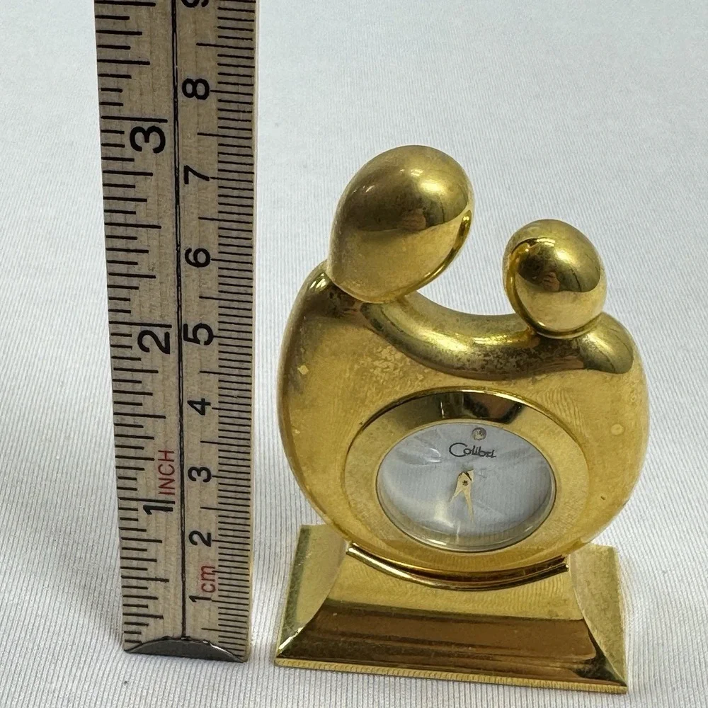 Vintage Colibri Mother of Pearl Diamond Clock‎ Japan - Needs Battery?